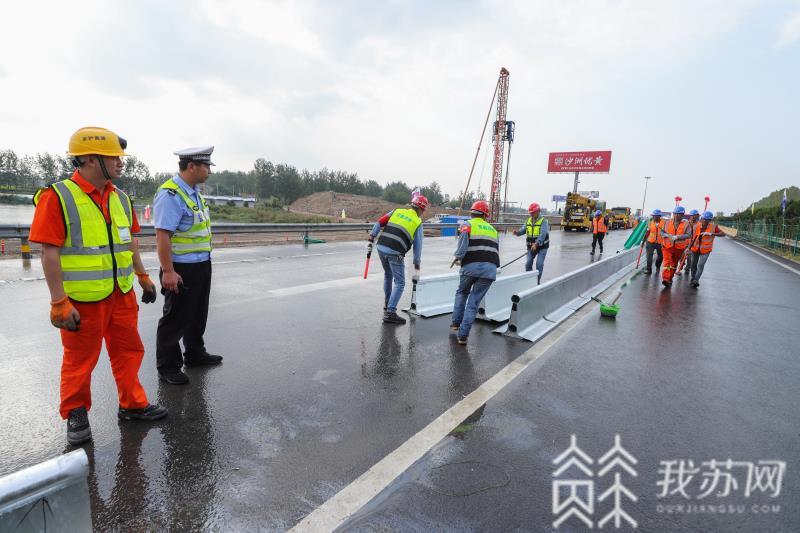 京沪高速■改扩建路段发生交通事故如何处置？京沪高速淮安段“实战练兵”