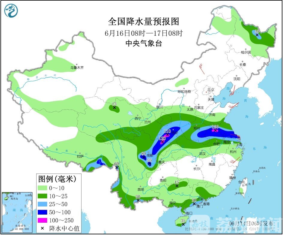 #水位#太湖水位或超警 江苏16日入梅后第二场强降雨即将来袭