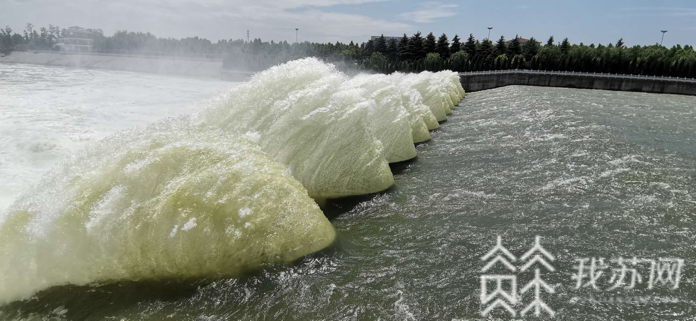 「洪水」“洪水走廊”连云港排洪总量达128亿立方米 今年6月份至今
