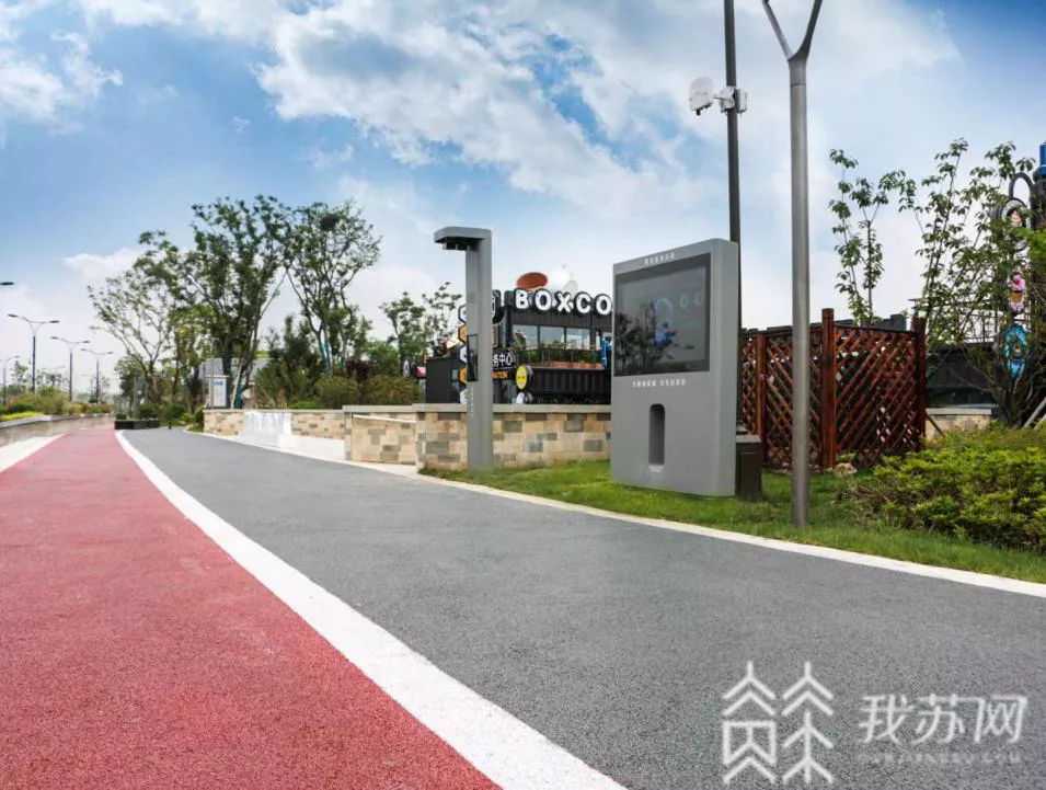 智慧■江苏首条AI智慧健身步道亮相盐城南海公园