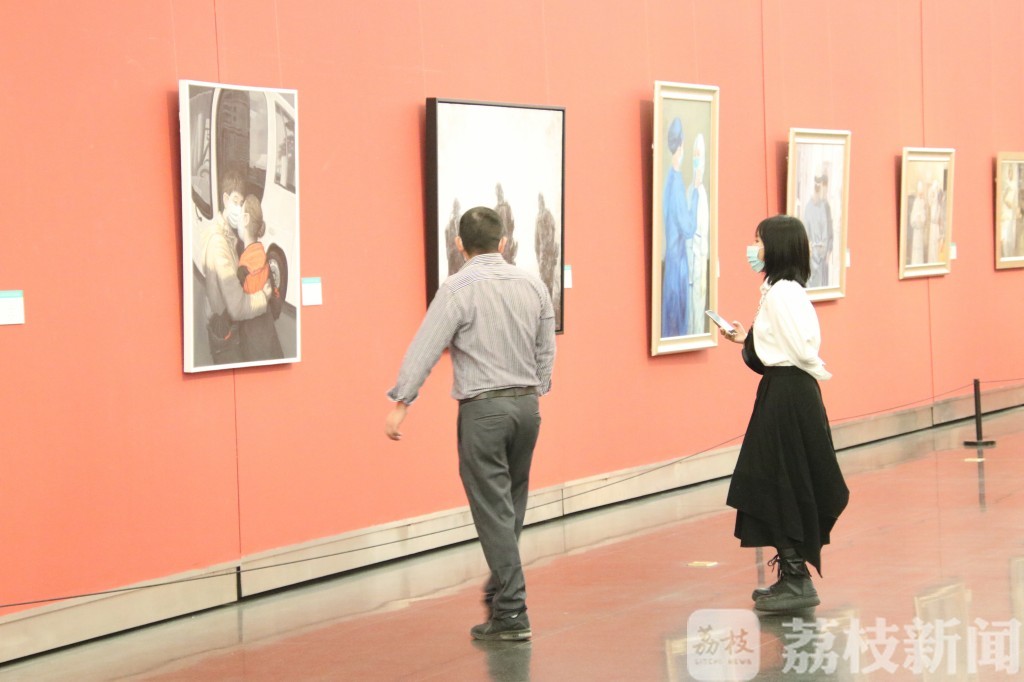 「」江苏省抗疫主题美术书法精品展开幕 240件书画作品致敬“英雄”