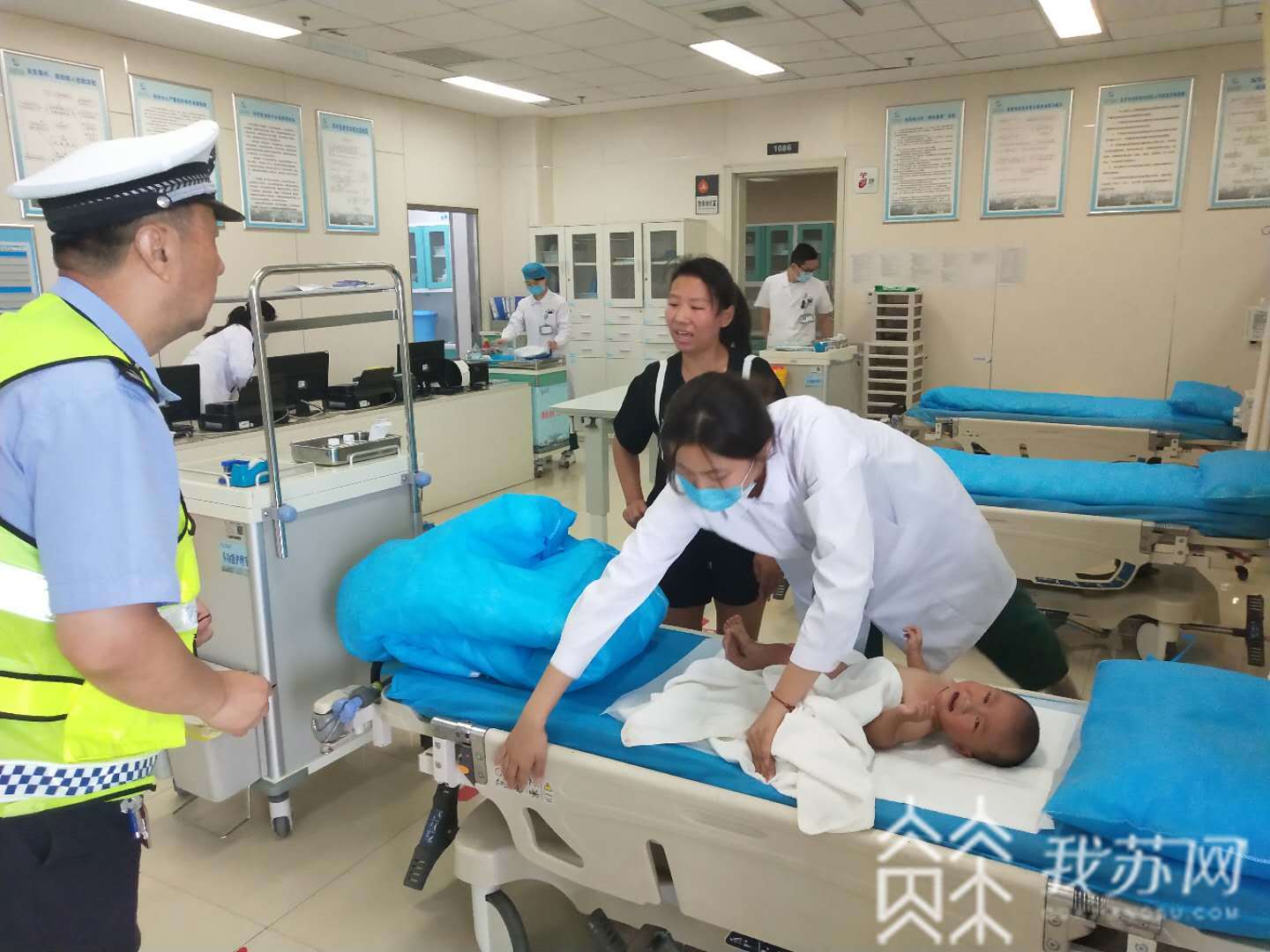 烫伤■急！男子酒驾送烫伤幼儿就医，宿迁交警这样做……
