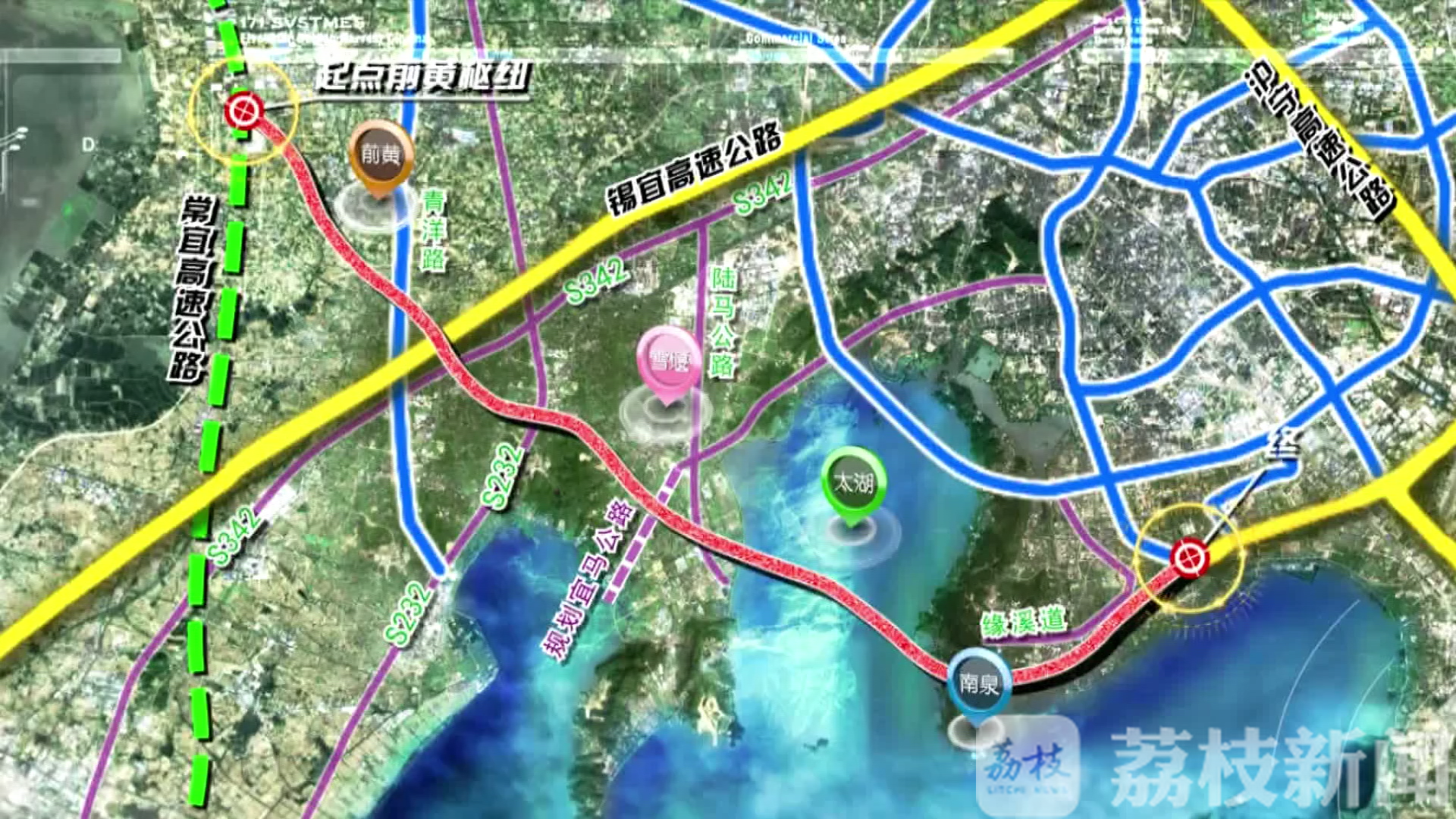 ■通了！苏锡常南部高速公路邀贤山隧道加紧建设
