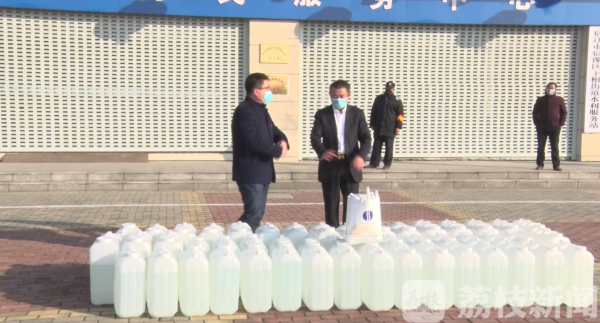 宿豫爱心企业捐赠物资 助力疫情防控