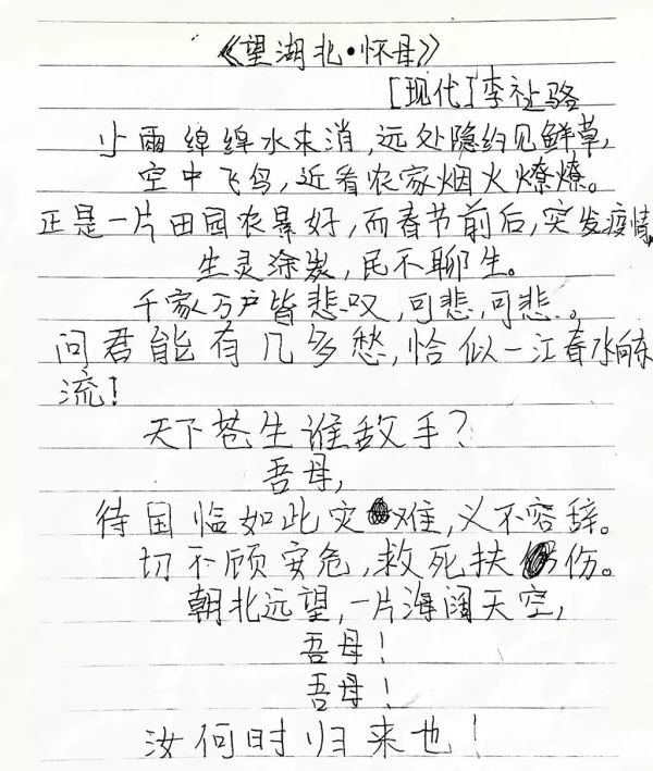 苏汉两地书|泰州小学生写给出征武汉妈妈的一封信