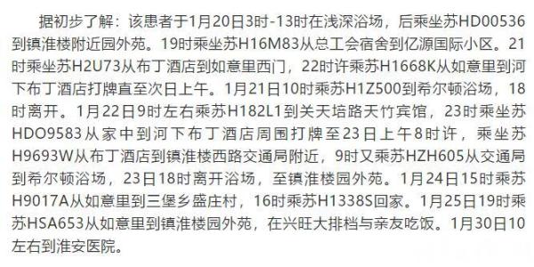 请对照！淮安发布两则关于新型冠状病毒感染的肺炎患者相关接触者