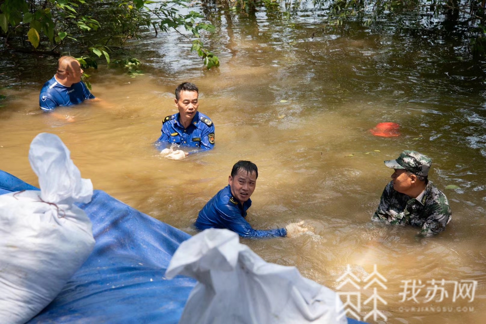 镇江■8小时！镇江新民洲成功封堵一处管涌