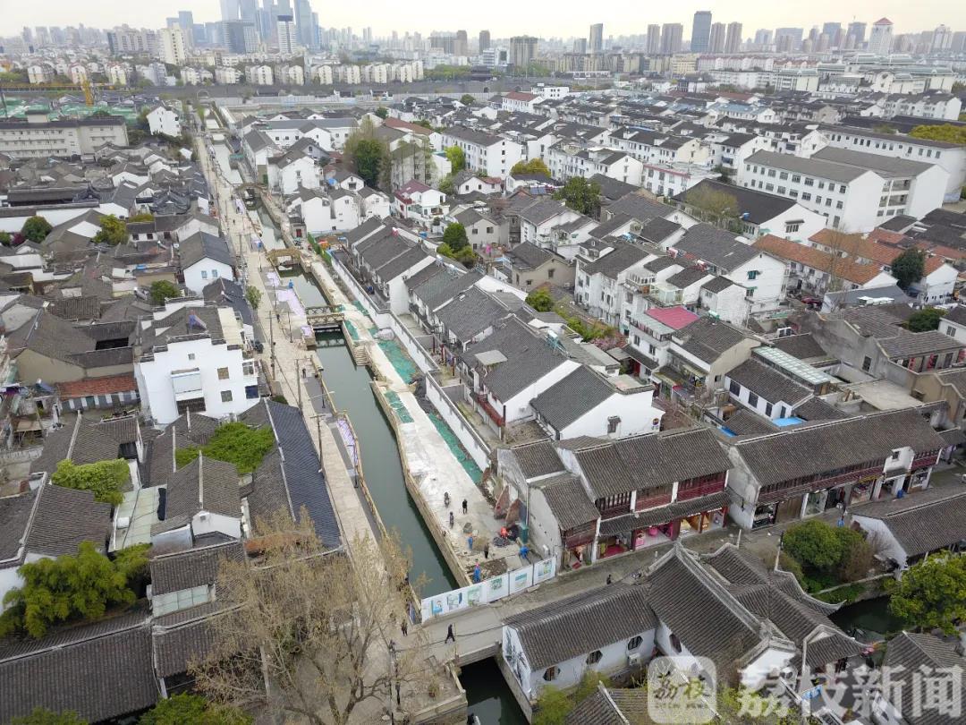 「苏州」苏州中张家巷“亮”了 “消失”了半个世纪之久的河道通水“重生”