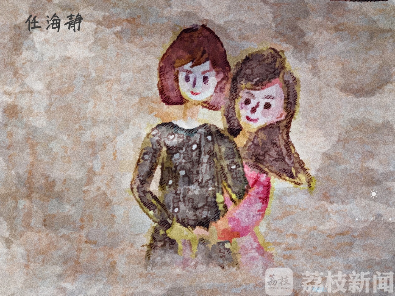 母亲■学子手绘照片告白母亲！时光偷走了你的青春，却挡不住孩子的爱