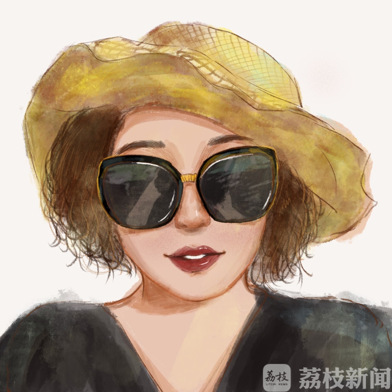 母亲■学子手绘照片告白母亲！时光偷走了你的青春，却挡不住孩子的爱