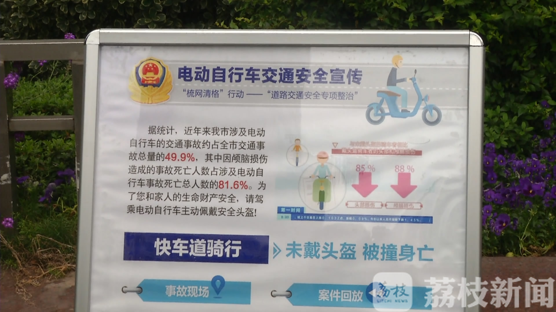 「头盔」未戴者将被现场教育 超半数市民骑车戴头盔