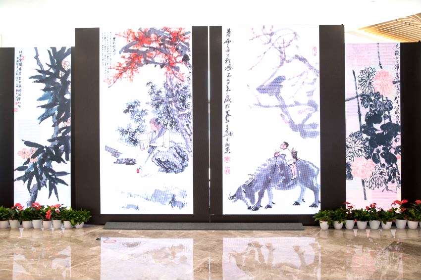 笔绘山河墨抒豪情！中国近现当代书画名家作品在盐城展出_我苏网