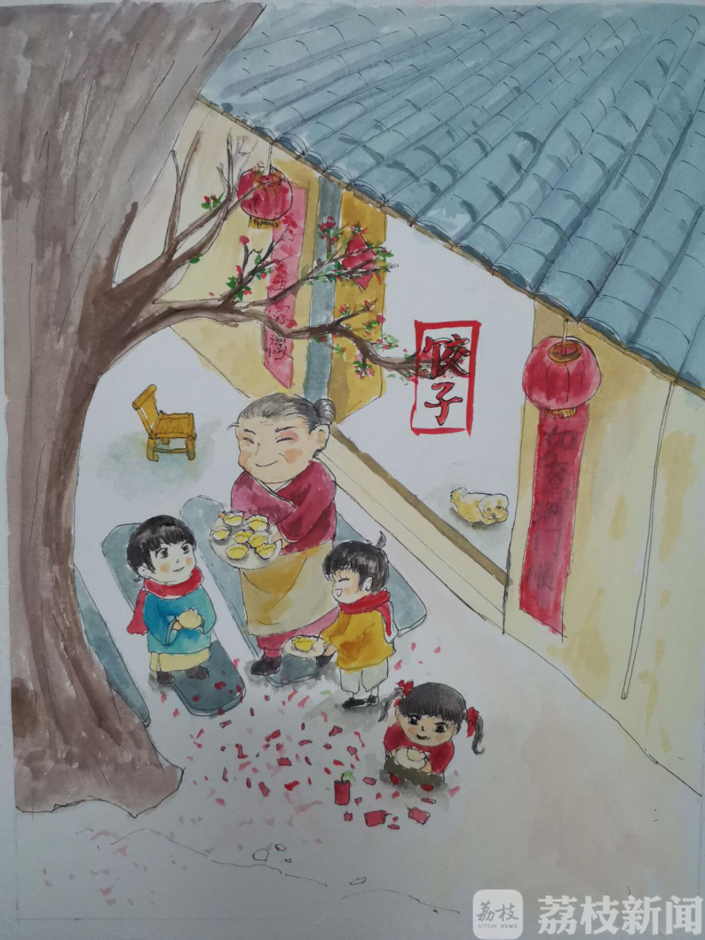 年俗画起来 南财学子带你品味中国年家乡味