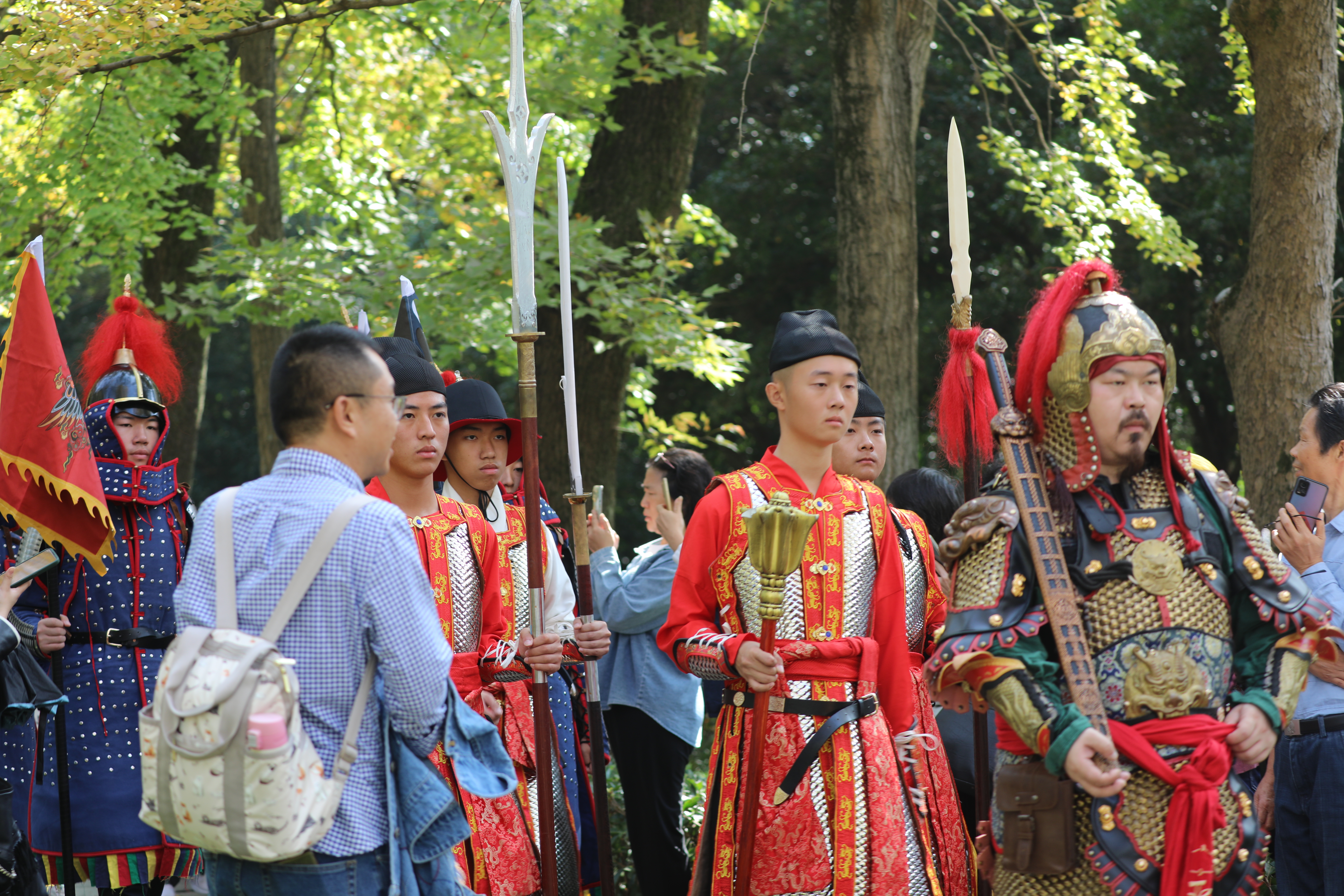 明孝陵神道石武士图片