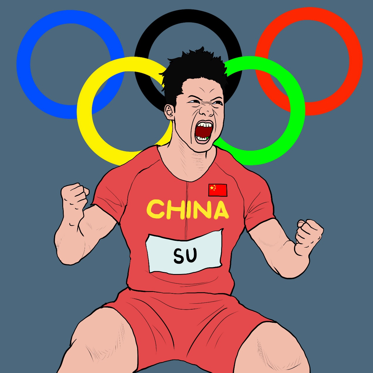 奥运健儿简笔画2022图片