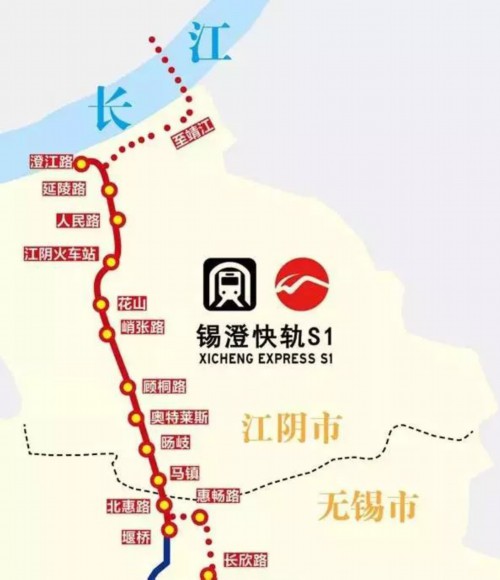 江阴地铁线路示意图图片